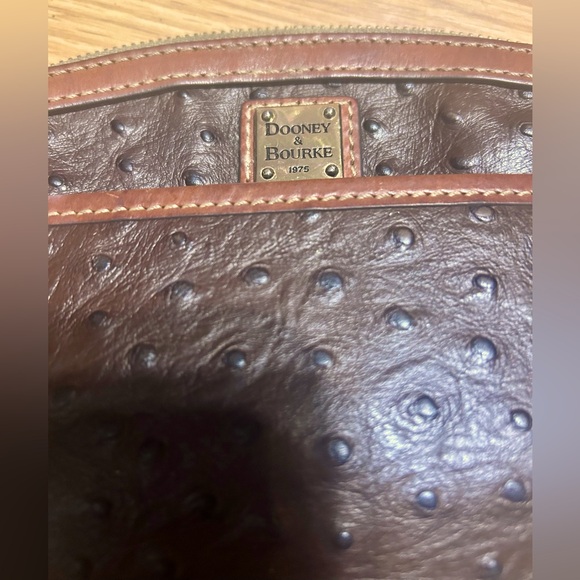 Dooney & Bourke ostrich crossbody style bag (no straps included) - Picture 5 of 5